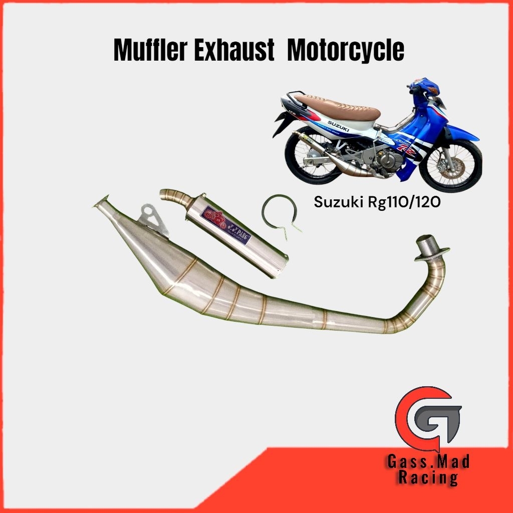 YY Pang Ekzos Exhaust Suzuki Rg110 RGv120 RGx Motorcycle
