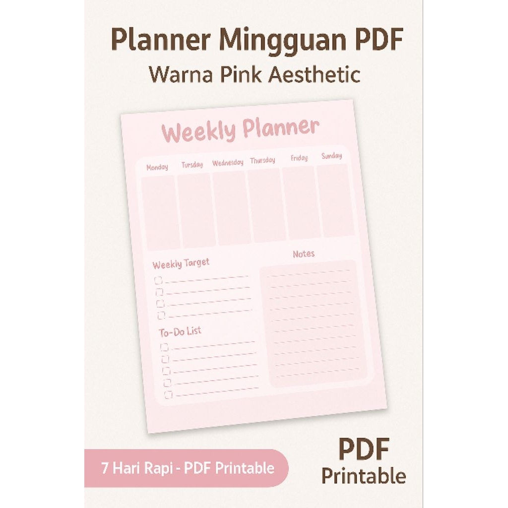 

Alat tulis Planner warna Pastel
