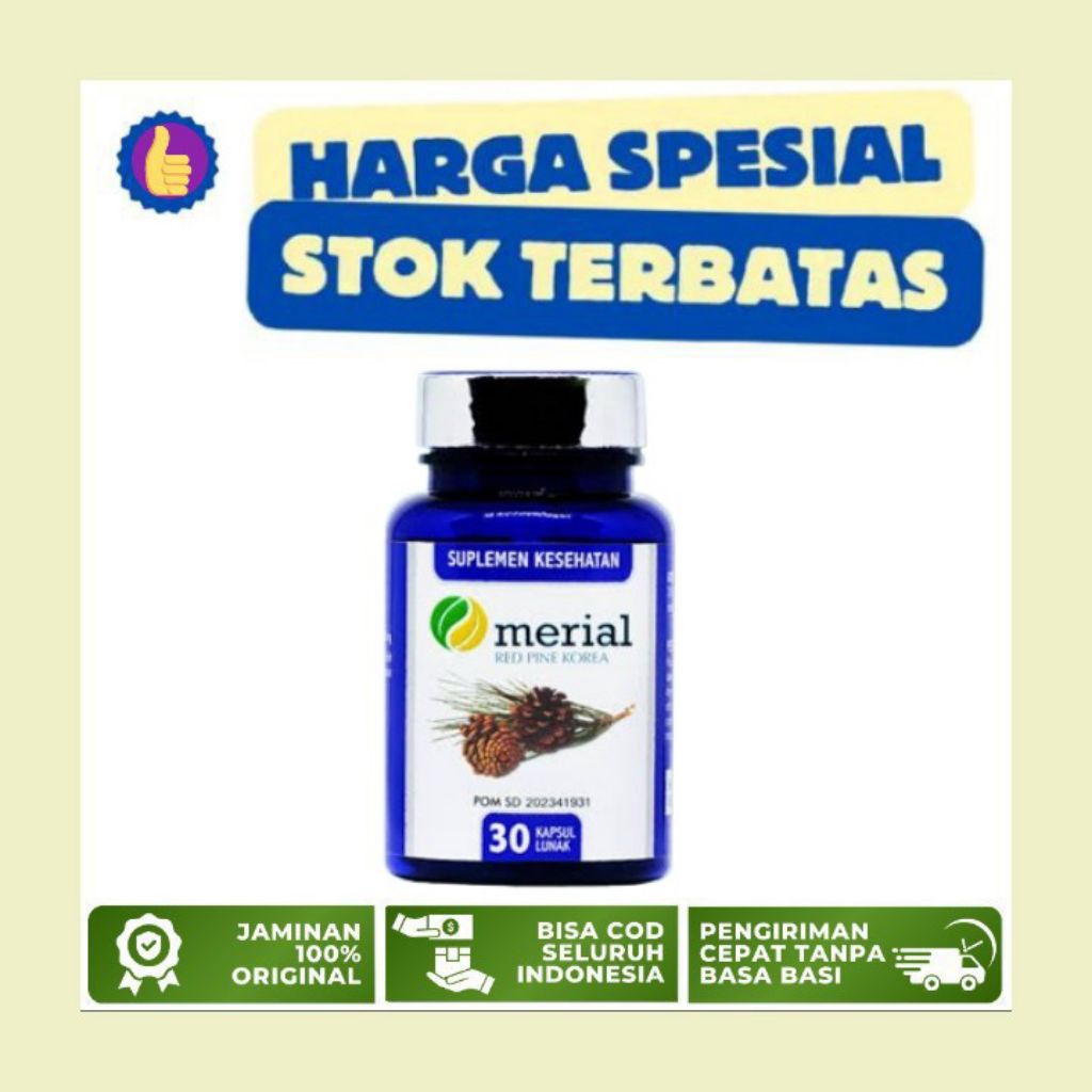 MERIAL REDPINE KOREA OBAT KOLESTEROL MERIAL RED PINE KOREA