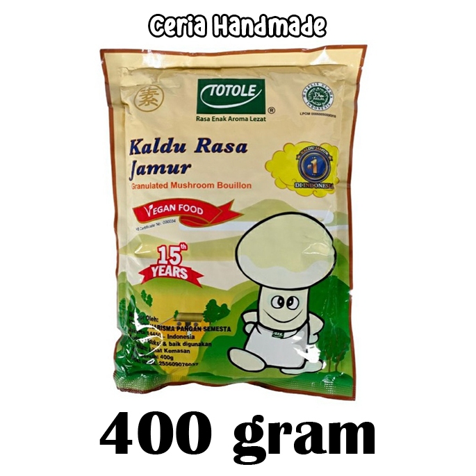 

Kaldu Jamur Totole 400gr (empat ratus gram)