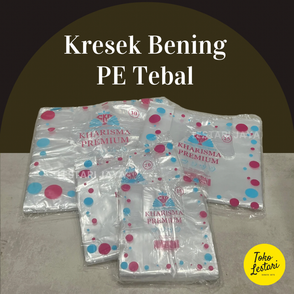 Tas Kantong Kresek Plastik Bening PE Transparan Kharisma