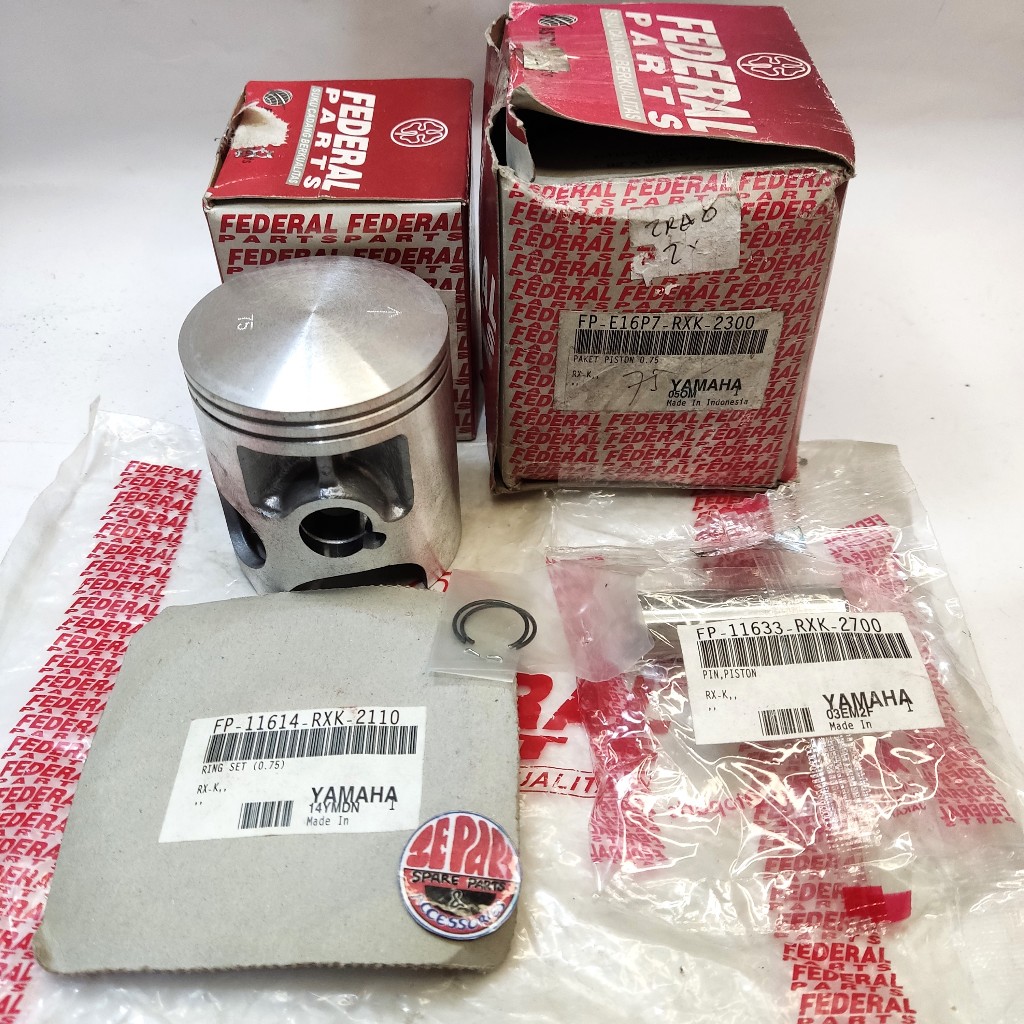 Seher kit RX King Os 75 Piston seker kit Yamaha RXK Size 75 Ori Federal