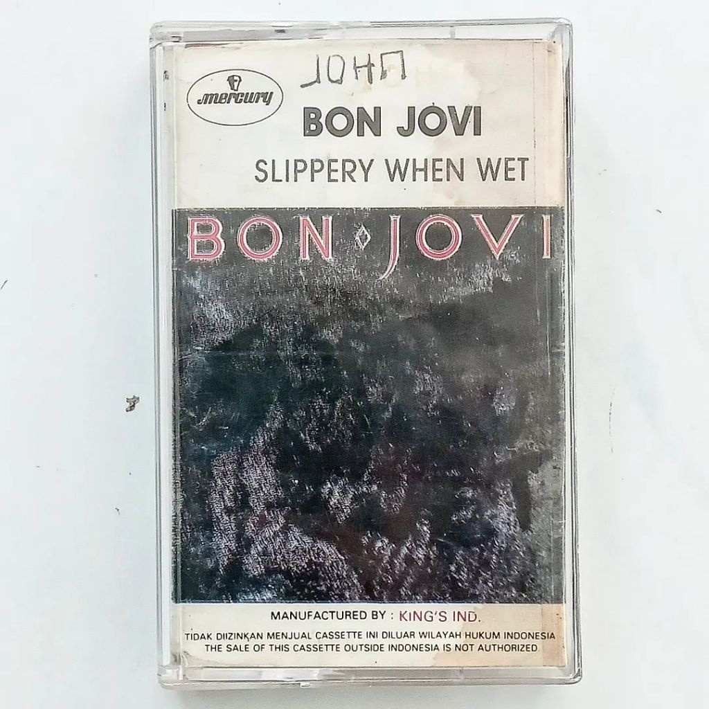 Kaset Bon Jovi album Slippery when Wet