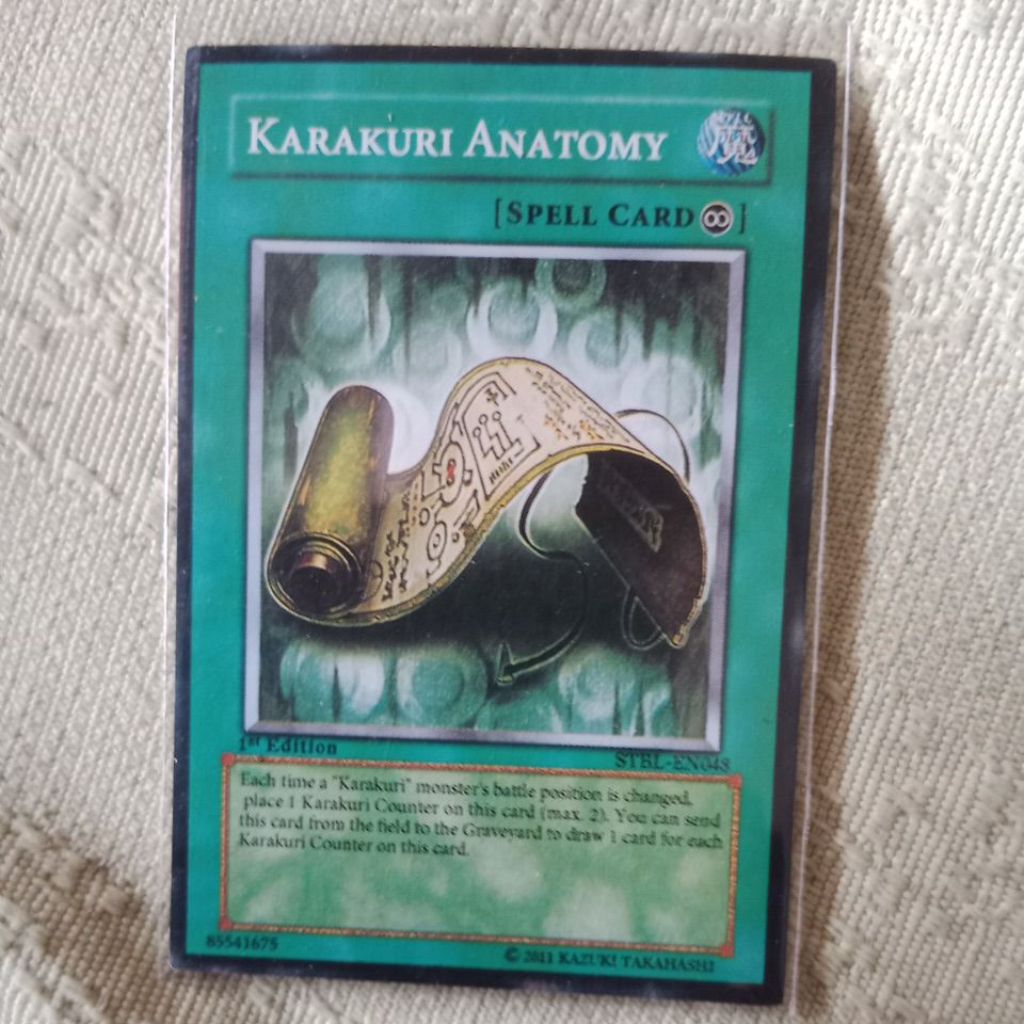 kartu yugioh spel card karakuri anatomy