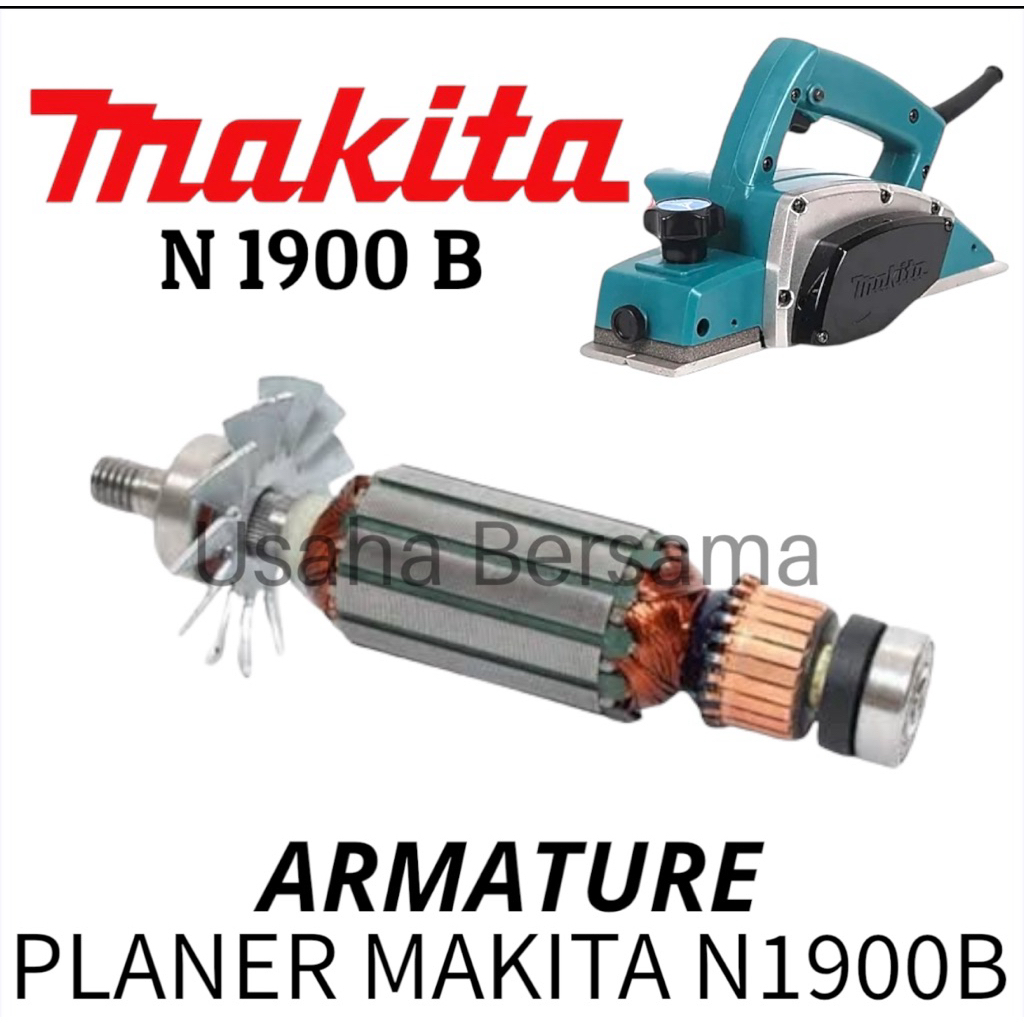 N1900B ARMATURE MESIN SERUT MAKITA JEPANG ORIGINAL MESIN PLANER MAKITA SPAREPART N 1900 B