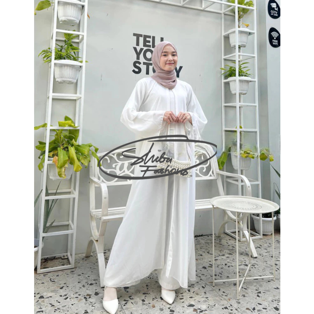 ARWA abaya Aisha turky basic outer ceruty polos premium(OUTER) | Gamis Outer | Long Cardigan