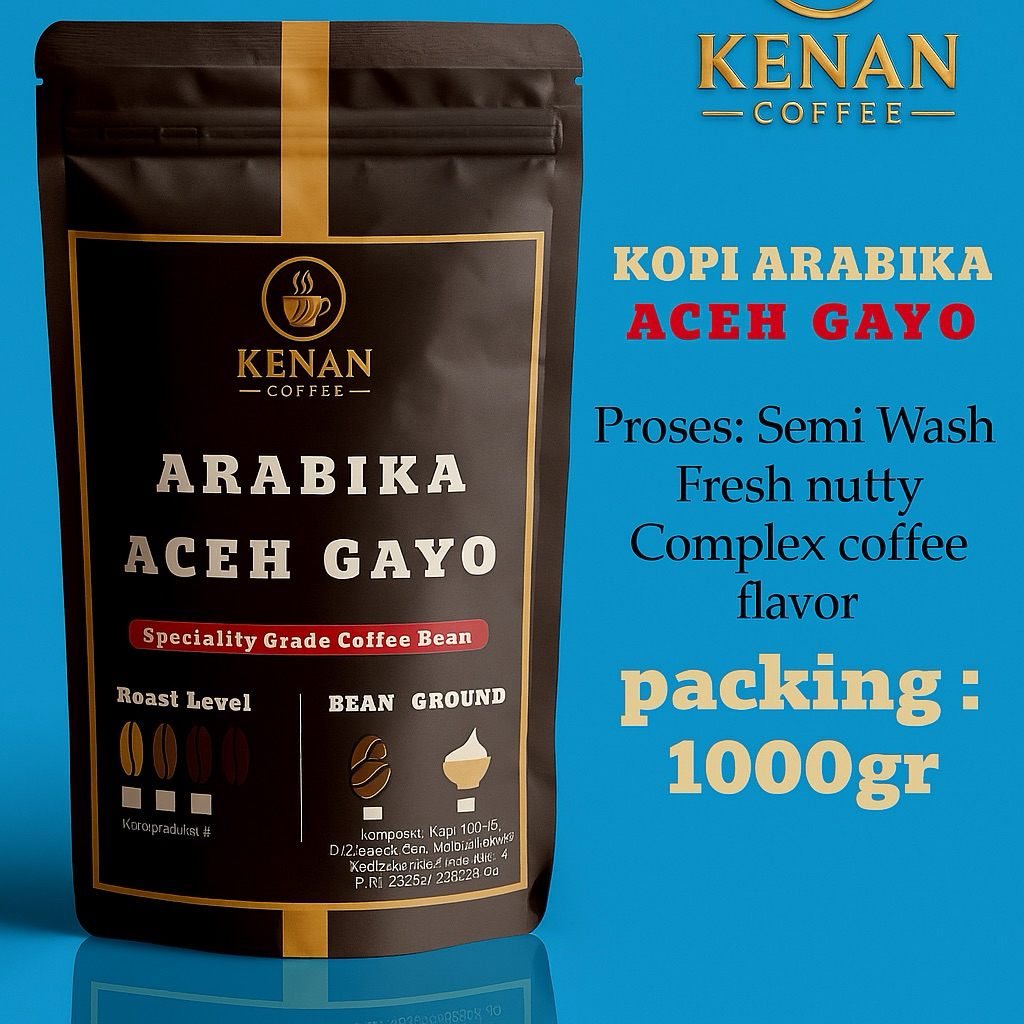 

Kenan Coffee Arabika Aceh Gayo 1000gr - Biji atau Bubuk