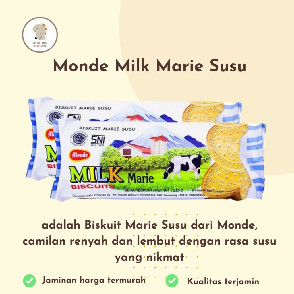 

Monde Milk Marie Susu 225gr