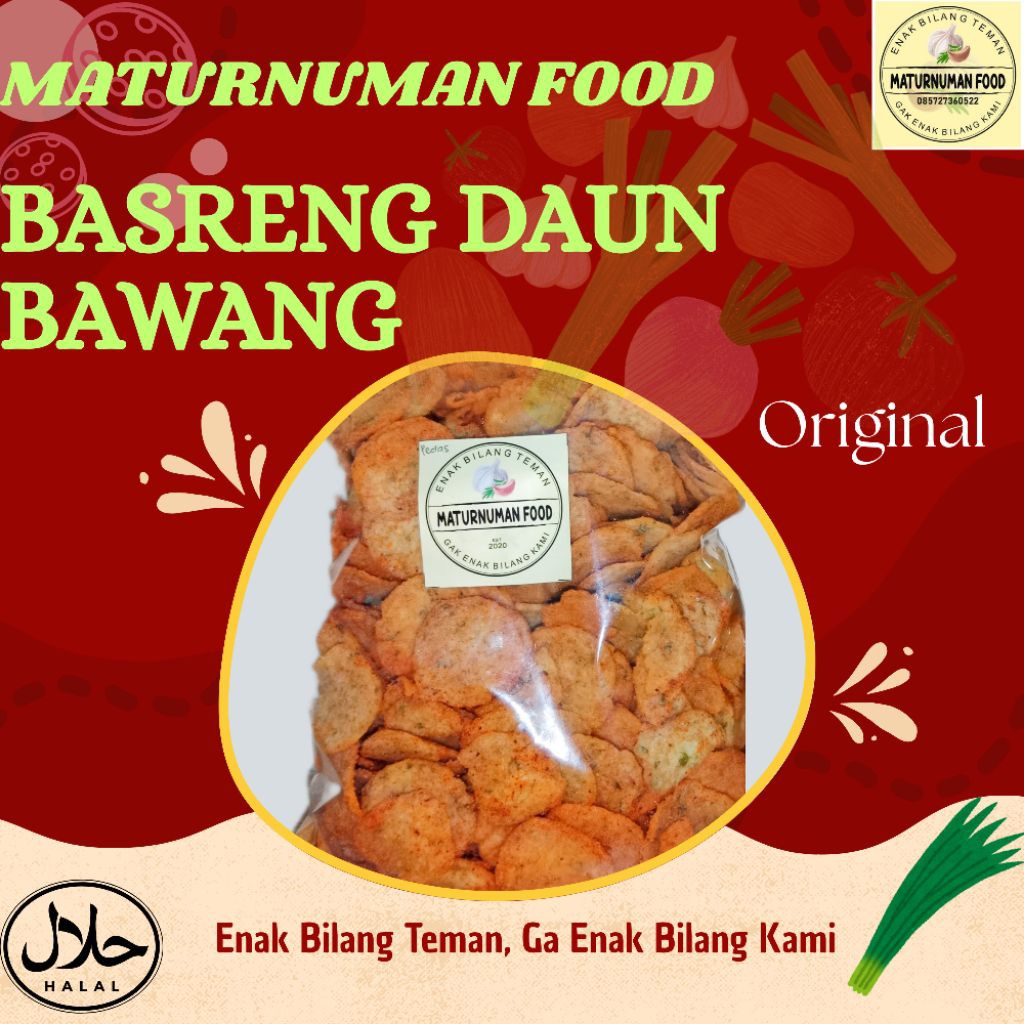 

250gr BASRENG DAUN BAWANG ORIGINAL by MATURNUMAN FOOD