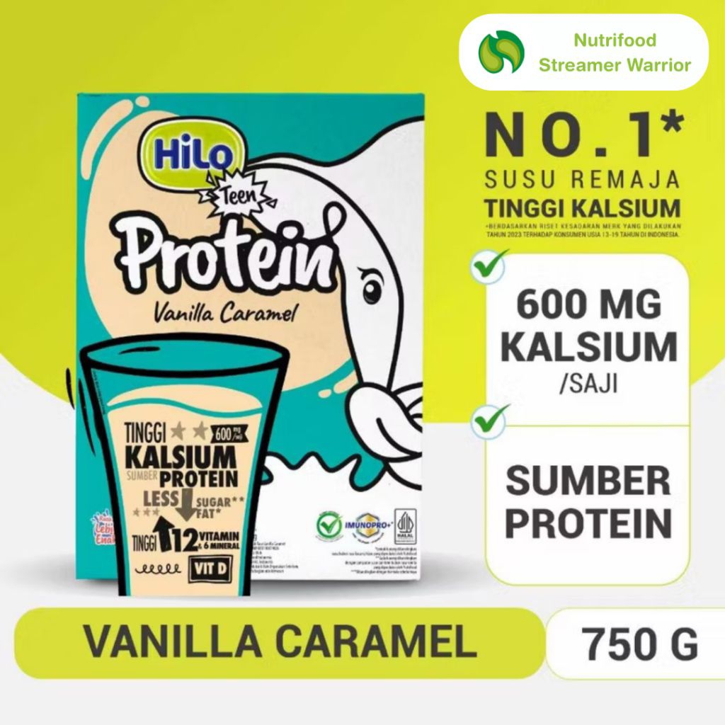 

SUSU PENUMBUH TINGGI HILO TEEN VANILLA CARAMEL 750G