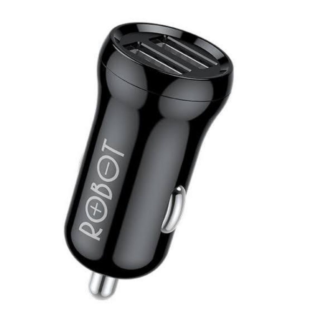 ROBOT RT-C08 4.8A 3 Port Car Charger Black