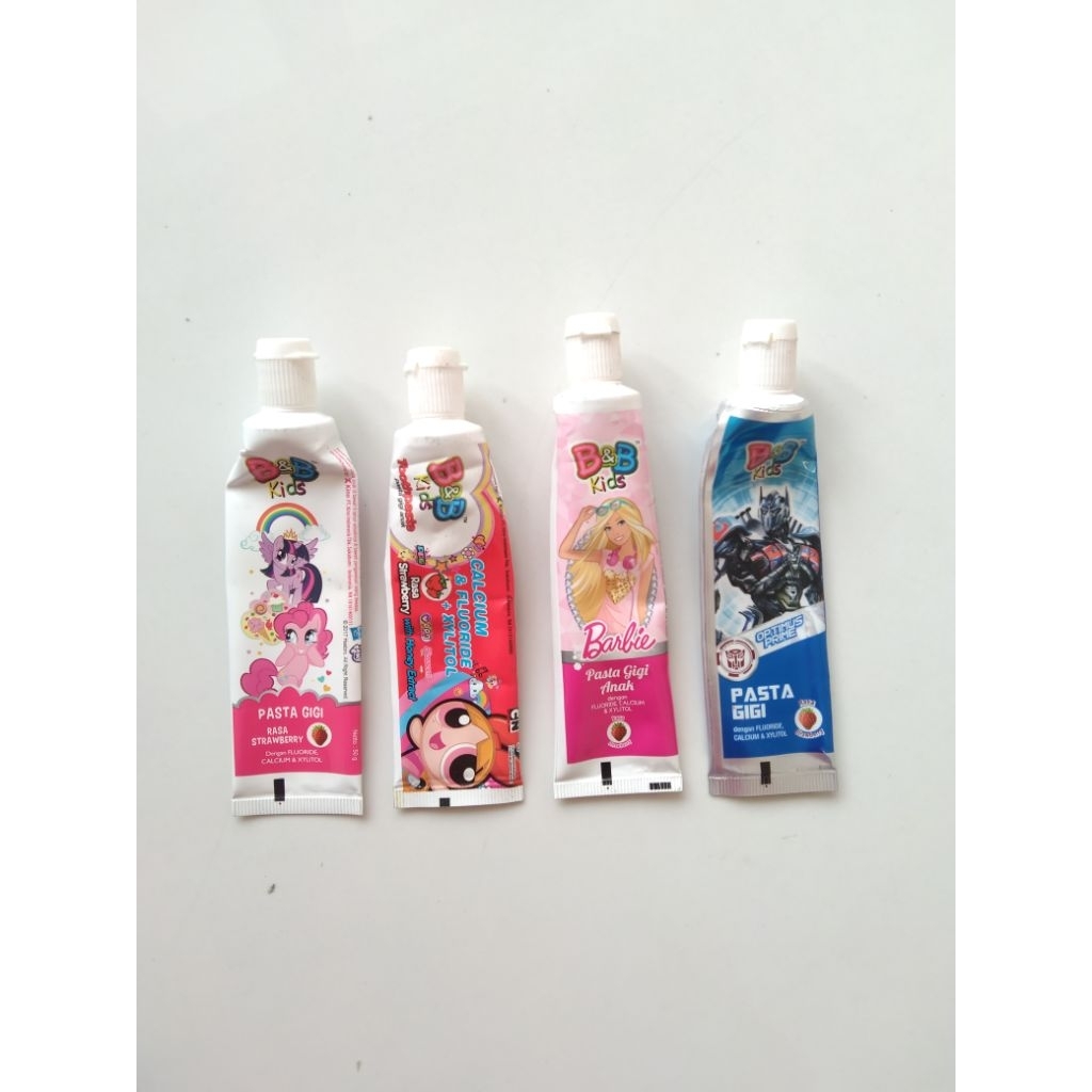 WADAH/TUBE/TEMPAT BEKAS ODOL PASTA GIGI B&B, MASTER KIDS ANAK 50G ALL VARIANT SIAP PAKAI BERSIH