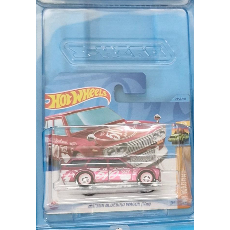 Hot wheels short card datsun bluebird 510 wagon super treasure hunt