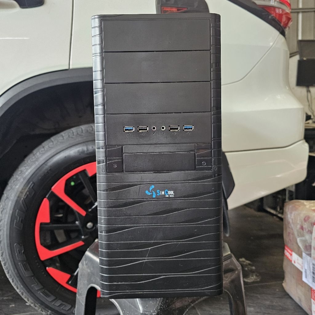 CASING PC GAMING CASE BEKAS ORIGINAL PSU 430 WATT SIMCOOL  MURAH BETUL