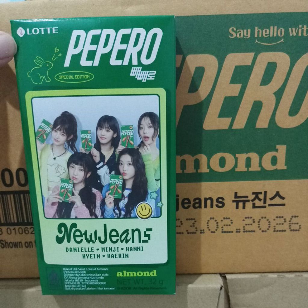 

Pepero Almond Edisi New Jeans (harga utk 10box)