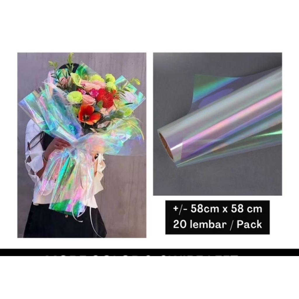 

HOLOGRAM CELLOPHANE RAINBOW / PLASTIK BUKIT BENING HOLOGRAM PELANGI HOLOKRAM