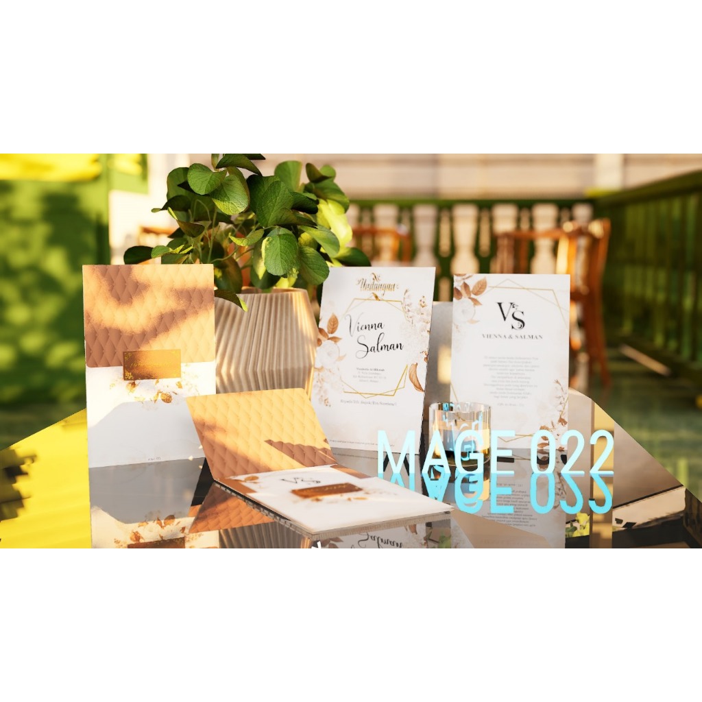 MAGE 22 (Amplop + Isi) Blangko Undangan | Undangan Murah