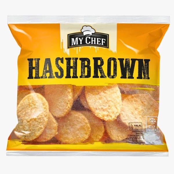 

MY CHEF HASHBROWN 1KG KENTANG GORENG HASH BROWN FROZEN HALAL