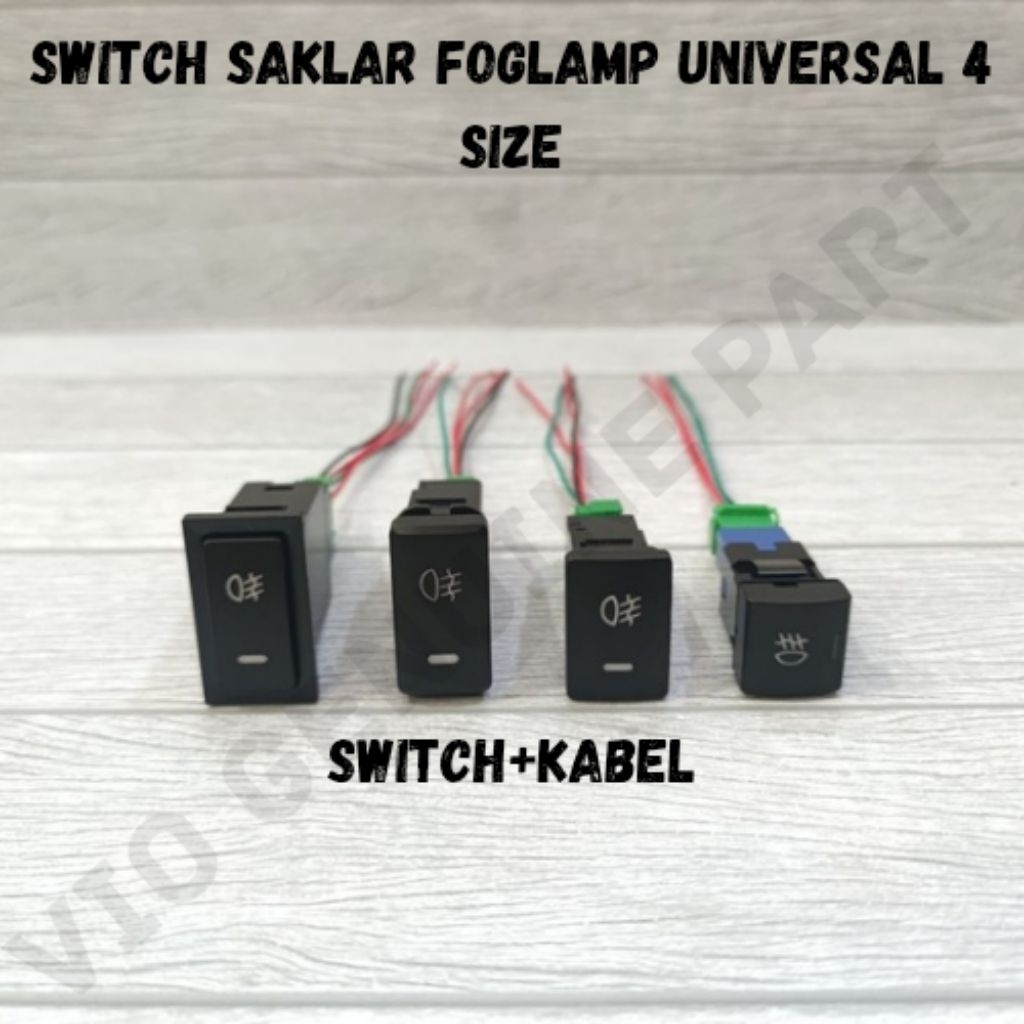 Switch Saklar Foglamp Avanza Xenia Rush Terios Kijang Raize Universal 4 Size
