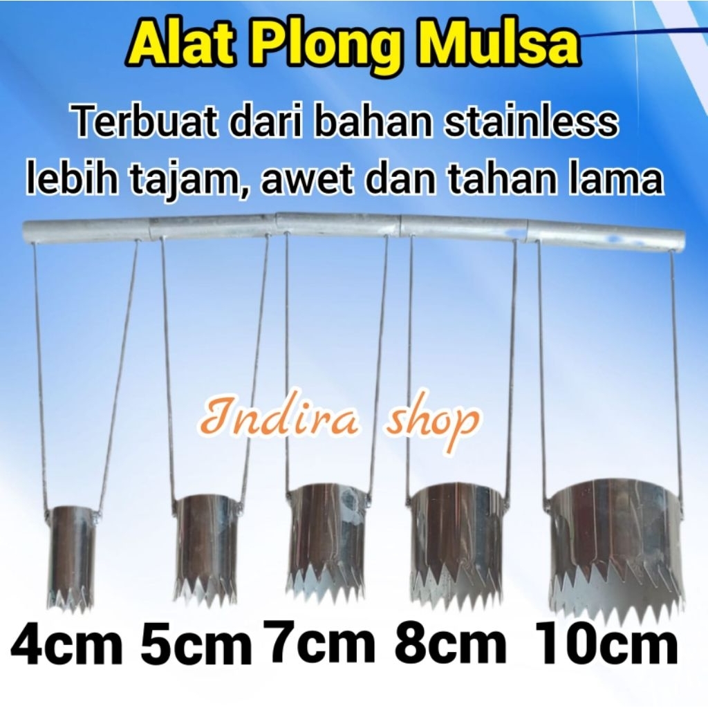 Alat Plong Mulsa Lebar Lubang BerVariasi Alat Plong Pelubang Plastik Mulsa