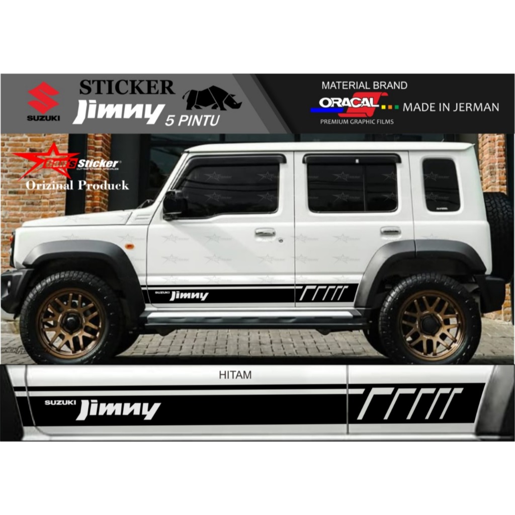 Sticker Suzuki Jimny 5 Pintu Aksesoris Eksterior Mobil Suzuki Jimny 5 Pintu