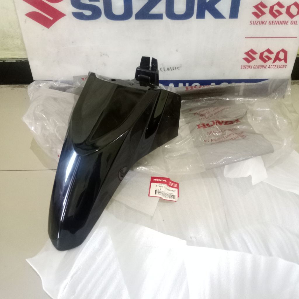 61100KZR600POV Spakbor Depan Honda Vario 125 Old Lama Bohlam KZR Violet Ungu Kehitaman Original AHM