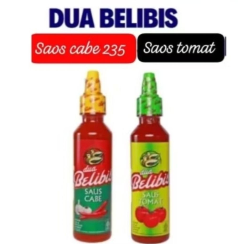 

DUA BELIBIS SAUS CABE & SAUS TOMAT BOTOL 235ML