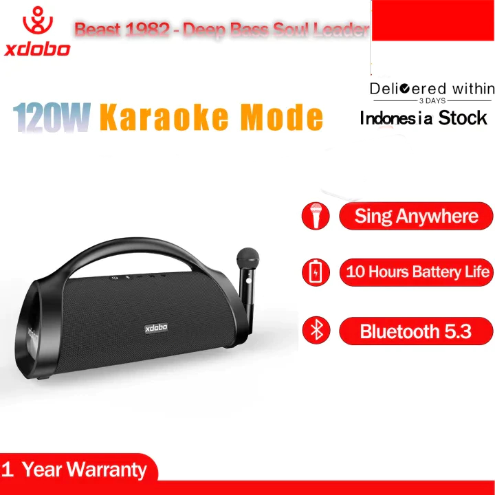 NEW Ready StockXDOBO Beast 1982 120W Wireless Bluetooth 5.3 Speakers Deep Bass Outdoor Indoor