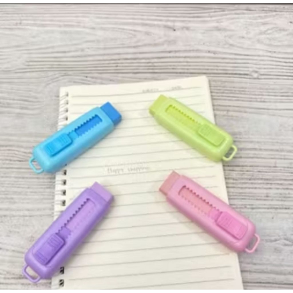 

Penghapus Model Cutter Penghapus Mekanik Slidding Eraser Penghapus Cetek Lucu Unik Termurah