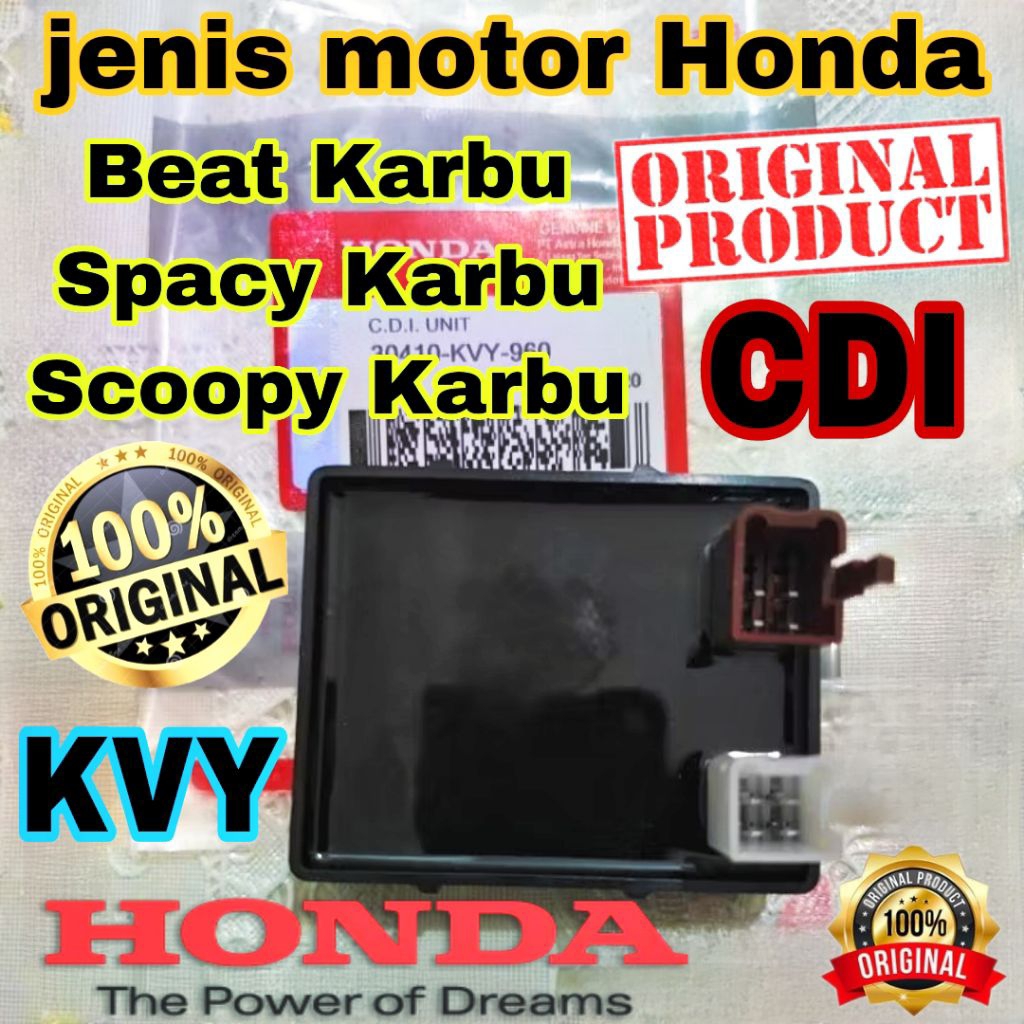 KVY CDI HONDA asli original UNIT AHM honda BEAT KARBU SCOOPY KARBU SPACY KARBU KUALITAS ASLI ORI