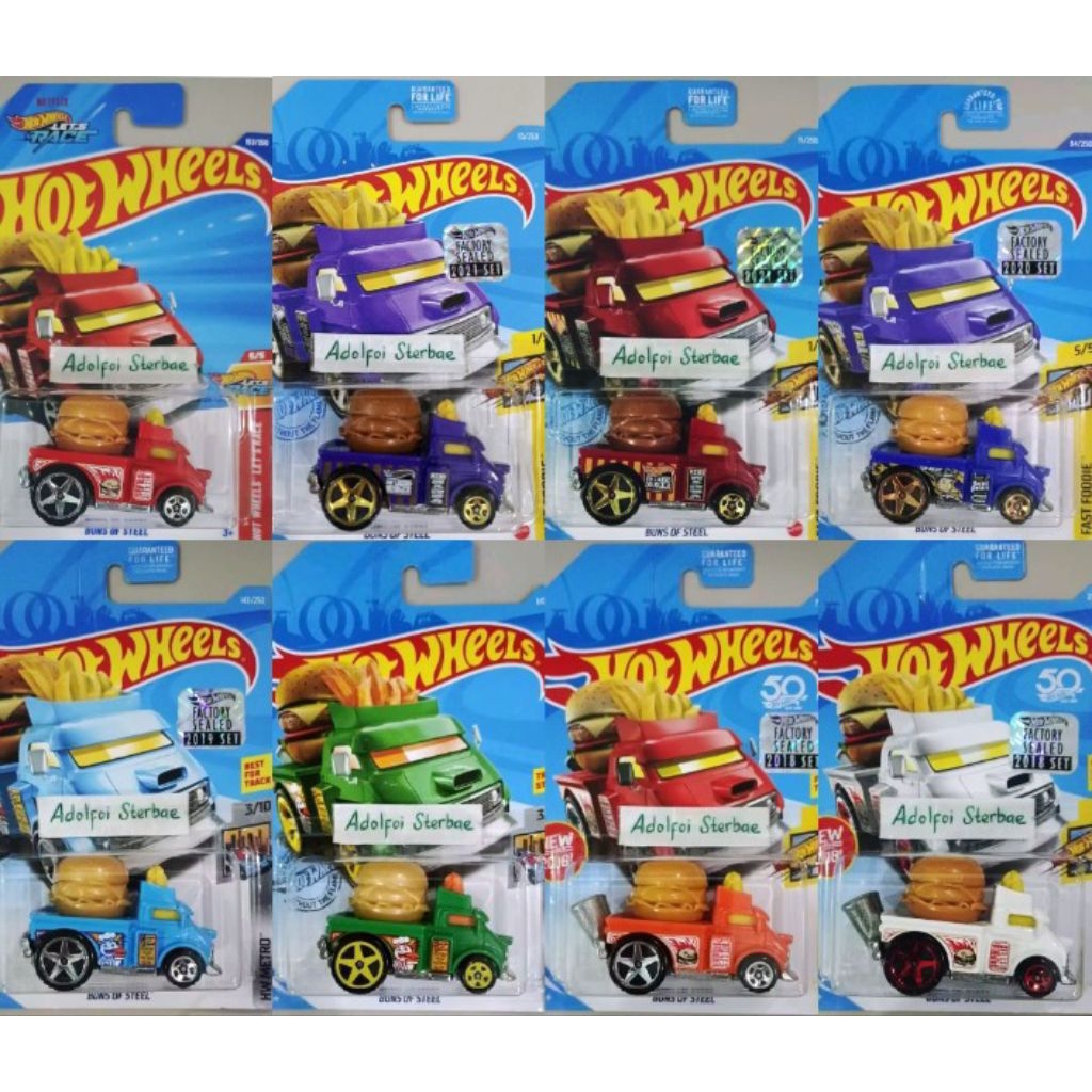 hotwheels hot wheels buns of steel factory sealed hw metri best for track fast foodie hamburger burg