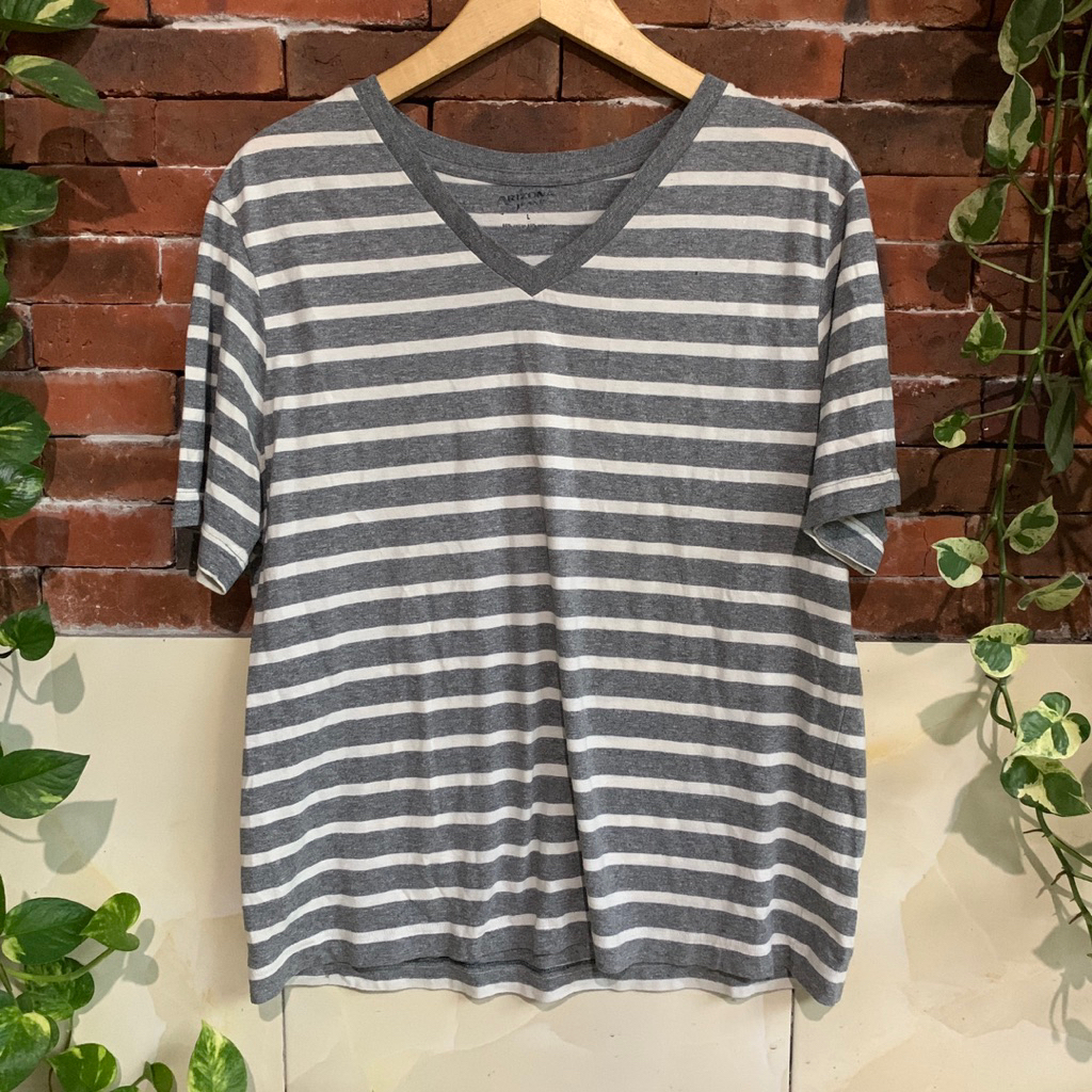 PRELOVED KAOS wanita / pria garis garis jumbo