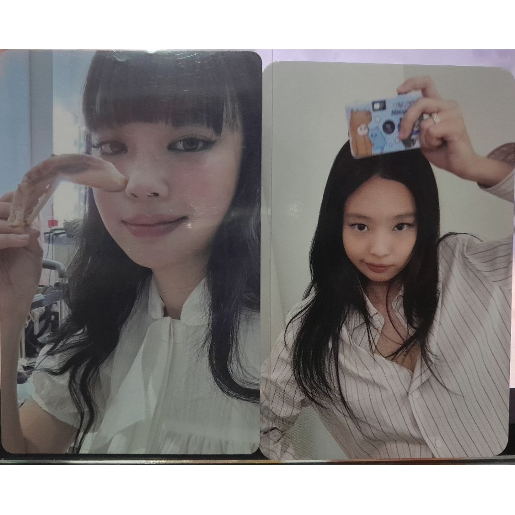 Photocard Jennie Pretty Diary Mantra & Lisa Alter Ego signed