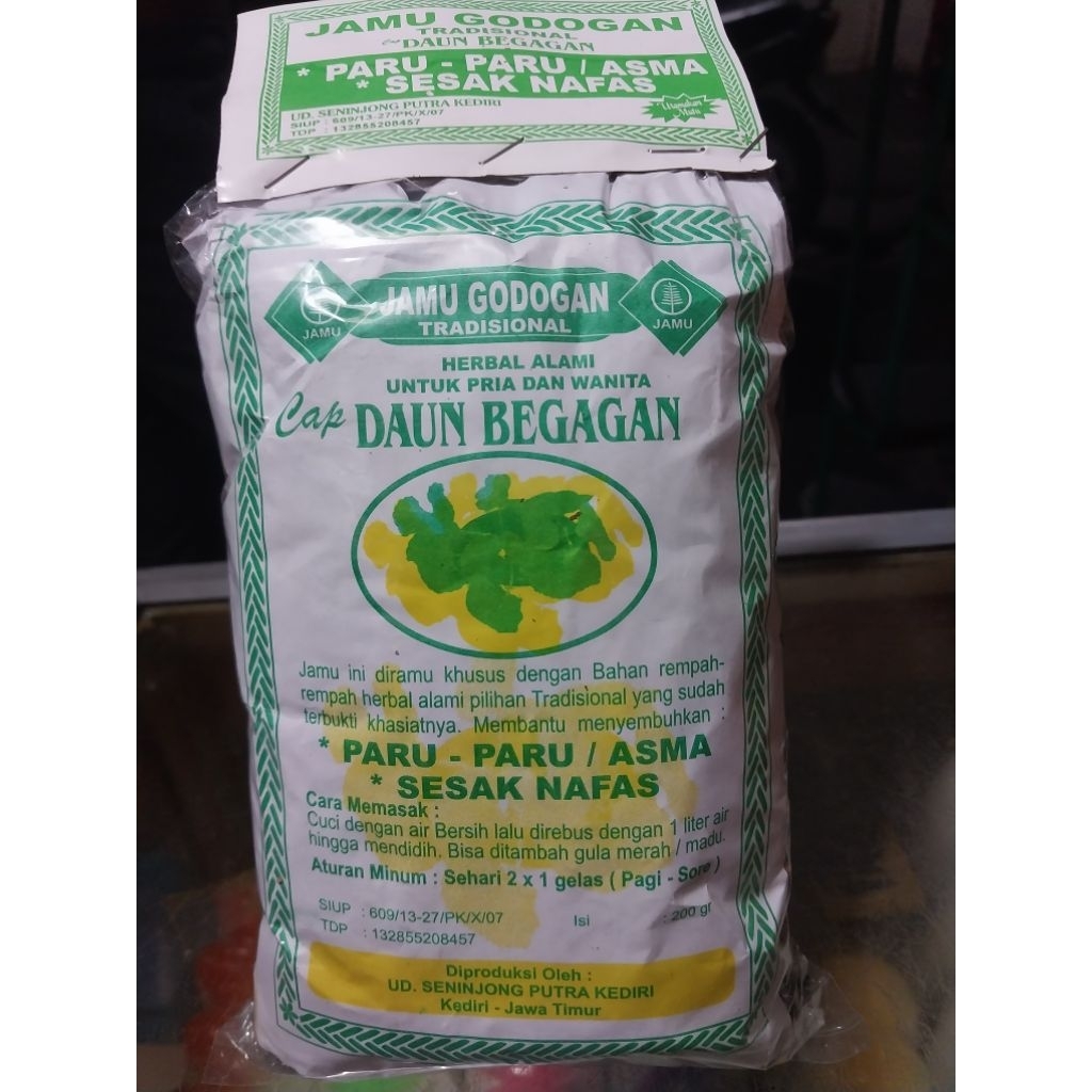 

jamu godog tradisional SESAK NAFAS PARU PARU ASMA cap daun megagan