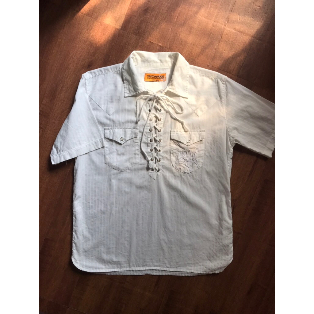 Mischievous White Shirt with rope