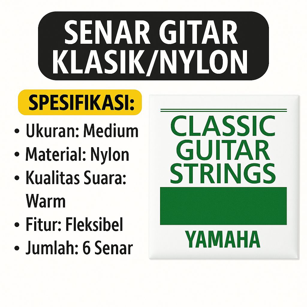 Senar Tali Gitar Klasik Nilon Merek Yamaha Original