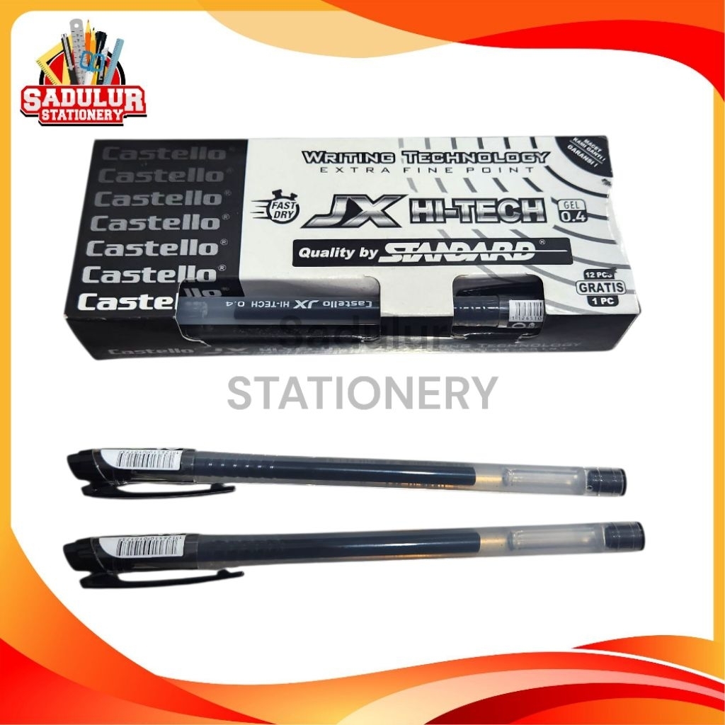 

1 Pcs Pen JX Hitech 0.4mm Hitam