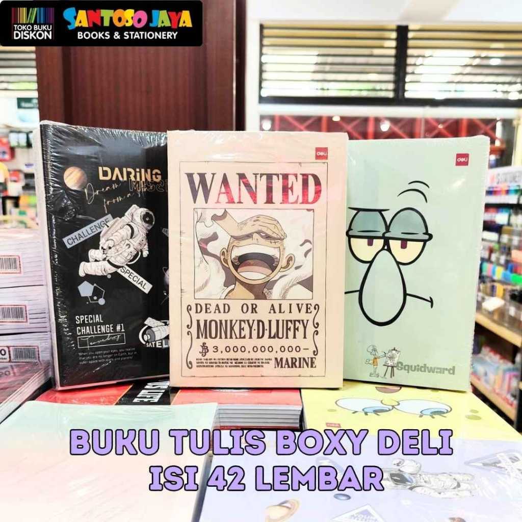 

Buku Tulis Boxy DELI 42 Lembar B5 17.5x25 cm B5 PAK - 10 Buku