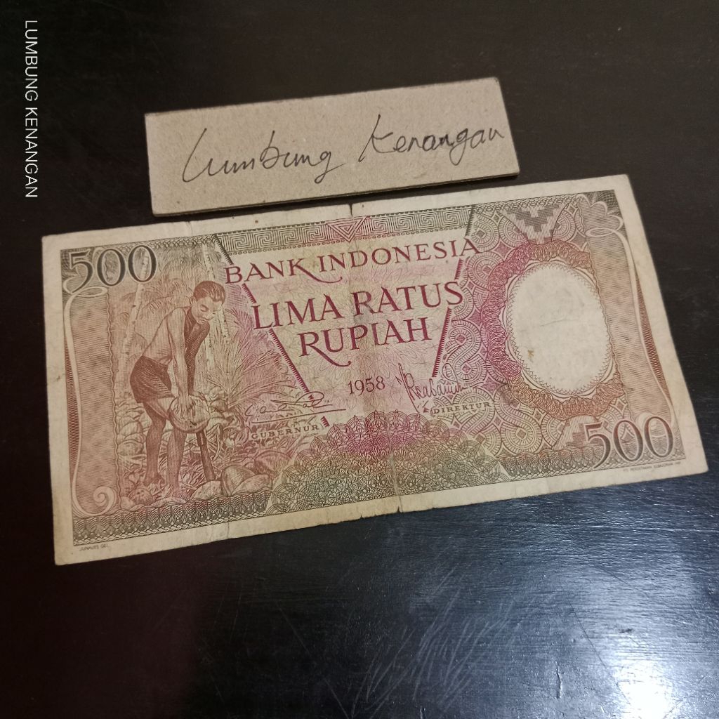 Noser WCA 09814 Pekerja 500 Rupiah 1958