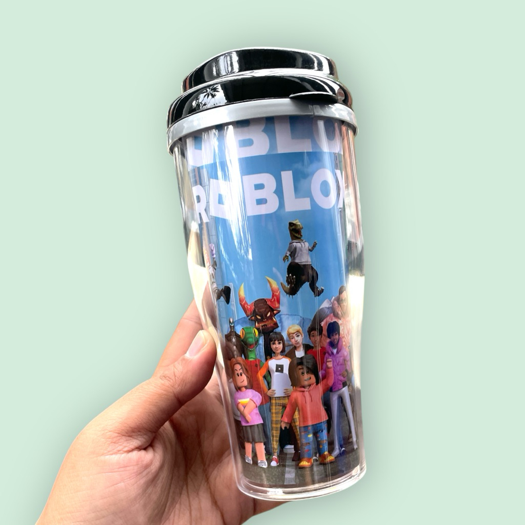 Tumbler Tinggi Roblox Avatar Game Kartun Anak Robux Botol Minum Gelas