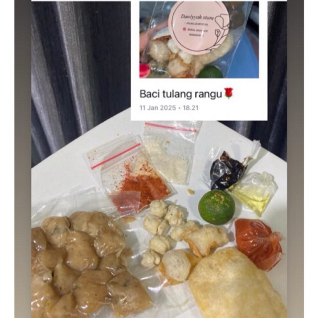 

Frozeen Food BACI TULANG RANGU Dawiyyah Store kemasan bervacum