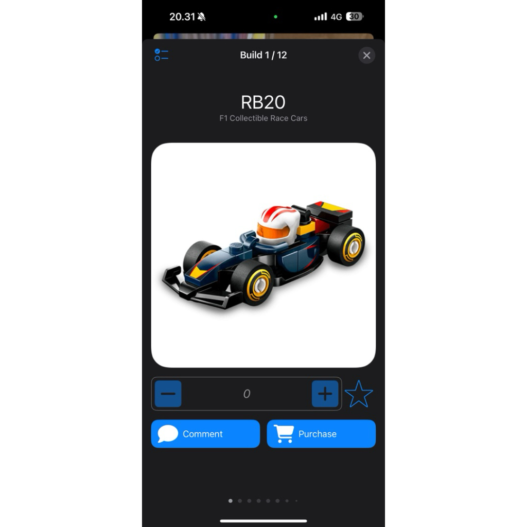 act Minifure lego formula 1