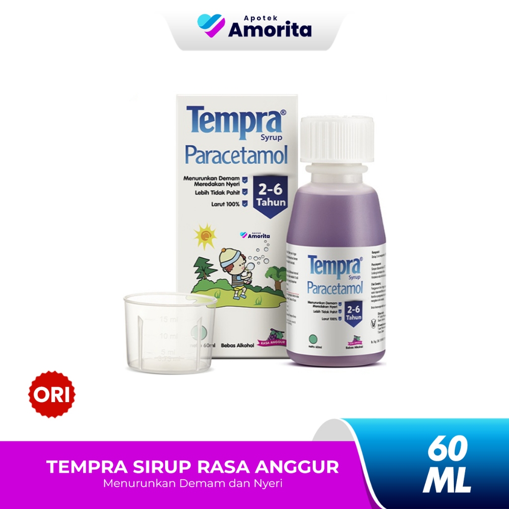 Tempra Sirup Paracetamol Anak Anggur 60ml