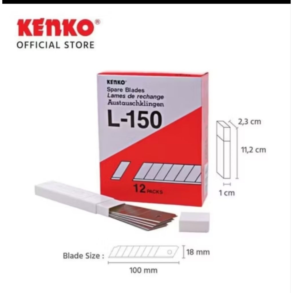 

ISI CUTTER L-150 KENKO ( harga 12 tube )