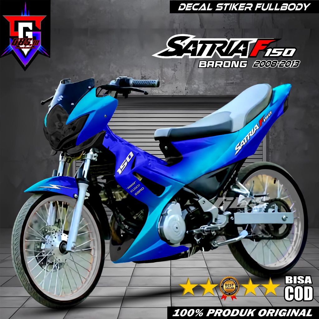 Decal satria fu barong 2008 - 2012 stiker variasi fullbody satria fu 2012 sticker striping satria fu