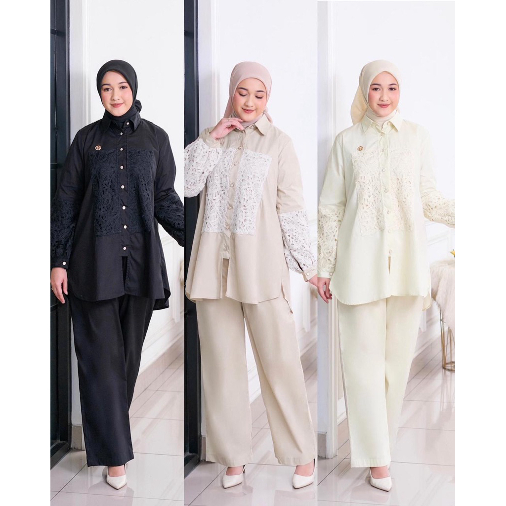 Oneset celana wanita ninos bahan katun