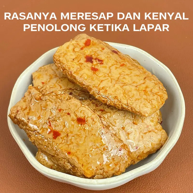 

La Si Dried Tofu Snack / Tahu Semi Kering Asin Gurih Pedas HALAL Cemilan Makanan 2025 Food