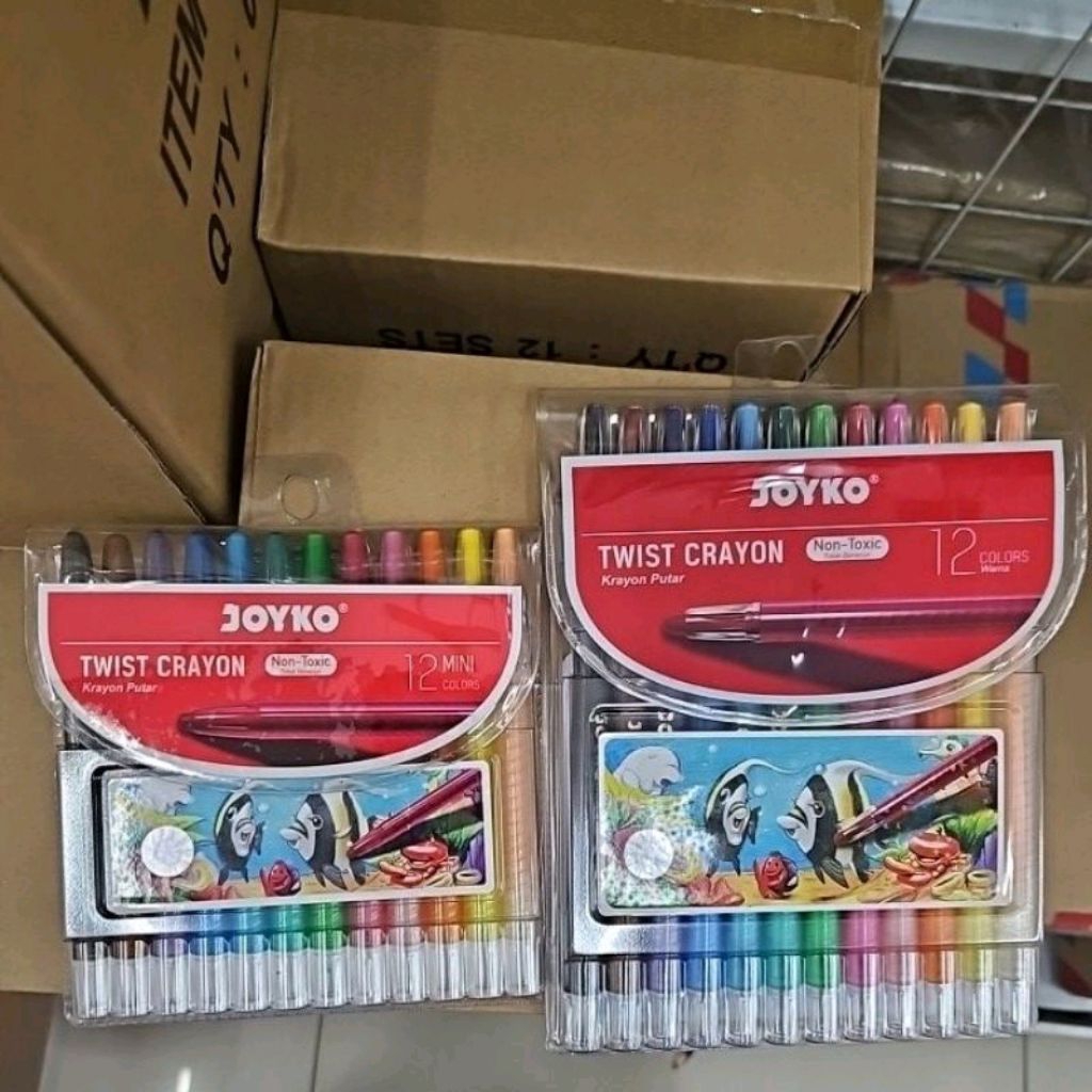 

crayon putar twist crayon krayon joyko 12 warna