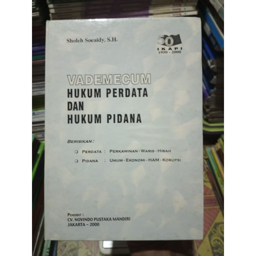ORIGINAL / buku hukum perdata dan hukum pidana /  HACD COVER