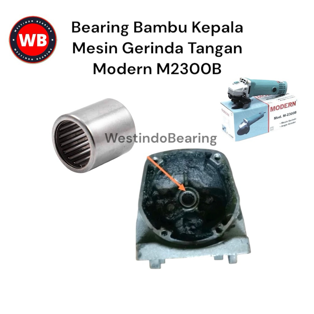 Bearing Bambu Kepala Mesin Gerinda Tangan Modern M2300B Laher Laker Lahar Bambu Gerinda